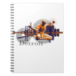 Caderno Espiral Cidade de Detroit