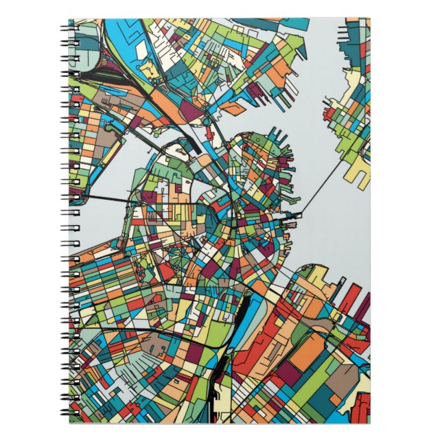 Caderno Espiral Cidade EUA de Boston (Frente)