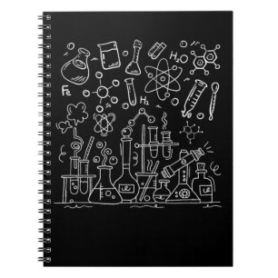 Caderno Espiral Ciência de Equipamentos de Laboratório de Quími