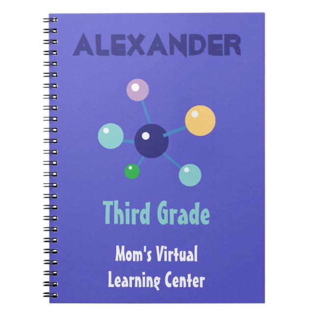 Caderno Espiral Ciência do Centro de Aprendizagem Virtual do Mãe (Frente)