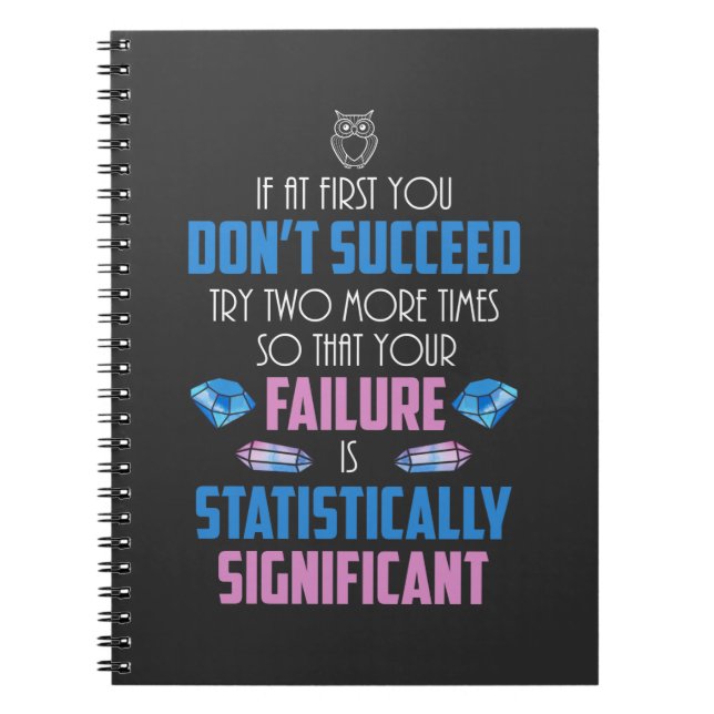 Caderno Espiral Ciência do sucesso do laboratório de universitário (Frente)