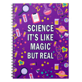 Caderno Espiral Ciência É Como Magia Mas Real
