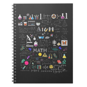 Caderno Espiral Ciência Física Matemática Química Biologia Ast