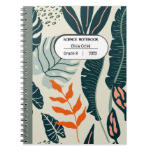 Ciência vibrante em laranja e verde