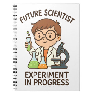 Caderno Espiral Cientista Futuro – Experimento em Andamento