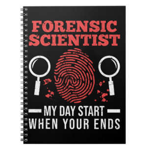 Caderno Espiral Cientistas forenses do Forense Science Investigato