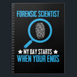 Caderno Espiral Cientistas forenses do Forense Science Investigato<br><div class="desc">Detetive Forense Science Investigator Forensics. Citações forenses de Criminologia científica.</div>
