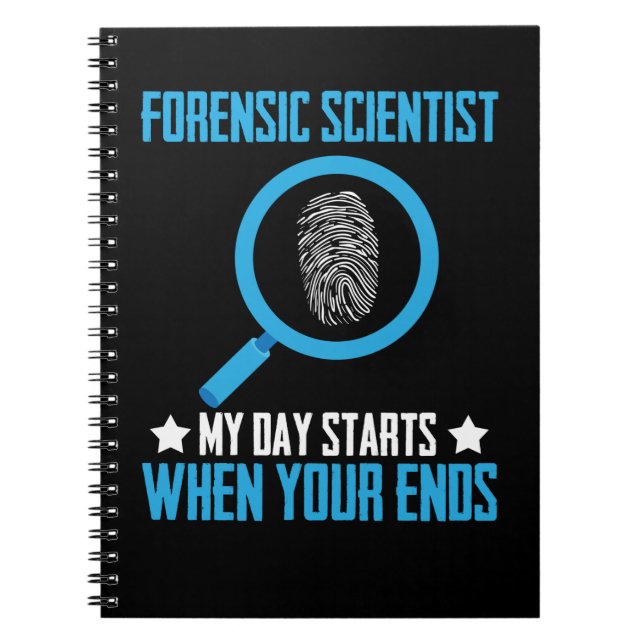 Caderno Espiral Cientistas forenses do Forense Science Investigato (Frente)