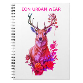 CADERNO ESPIRAL CIERVO ENTRE FLORES