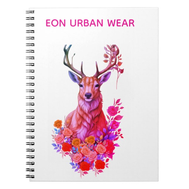 CADERNO ESPIRAL CIERVO ENTRE HOJAS (Frente)