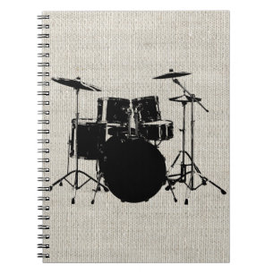 Caderno Espiral Cilindros do rolo da rocha n