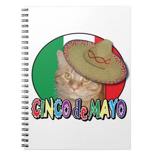 Caderno Espiral Cinco de Mayo (Frente)