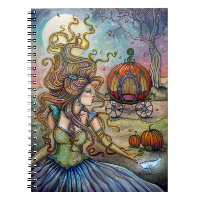 Caderno Espiral Cinderella Fantasy Art de Molly Harrison (Frente)