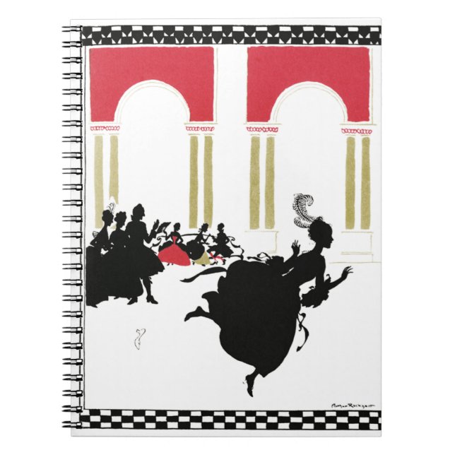 Caderno Espiral CINDERELLA SILHOUETTE por Rackham Spiral Notebook (Frente)