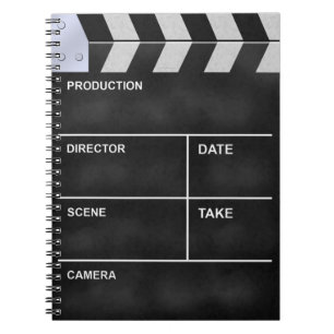 Caderno Espiral Cinema de Clapperboard