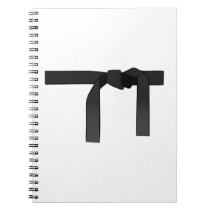 Caderno Espiral Cinturão Preto