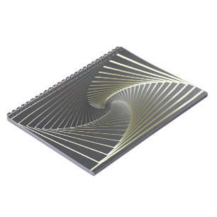 Caderno Espiral cinza amarela