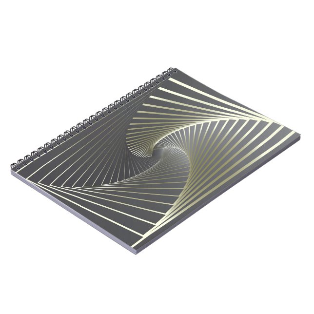 Caderno Espiral cinza amarela (Left Side)