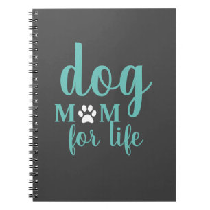 Caderno Espiral Cinza Cão Mãe Para A Vida