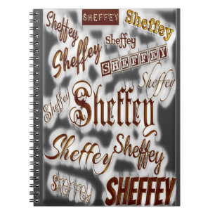 Caderno Espiral Cinza de fontes e bronze - 9669