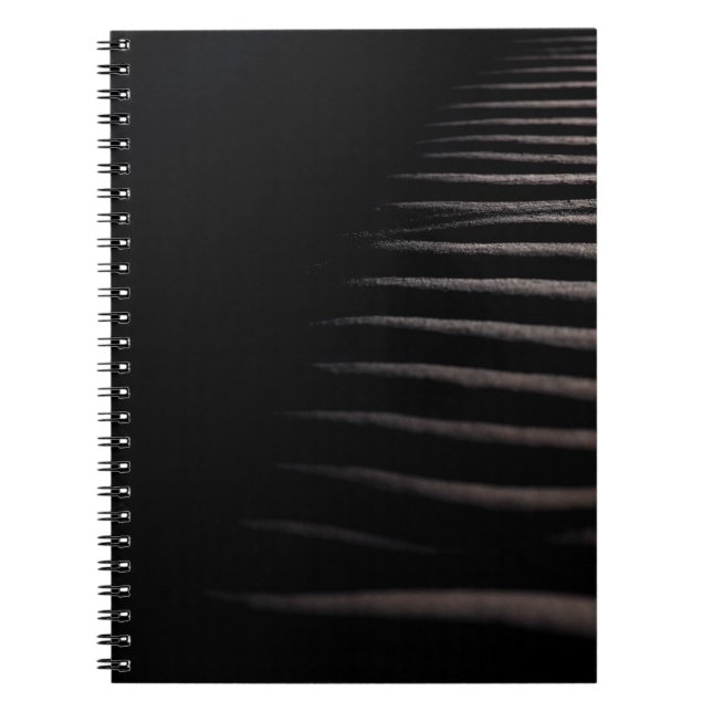 CADERNO ESPIRAL CINZA E FOTOGRAFIA DE CHIAROSCURO (Frente)