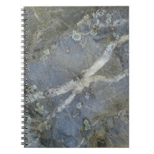 Caderno Espiral Cinza Marble Stone