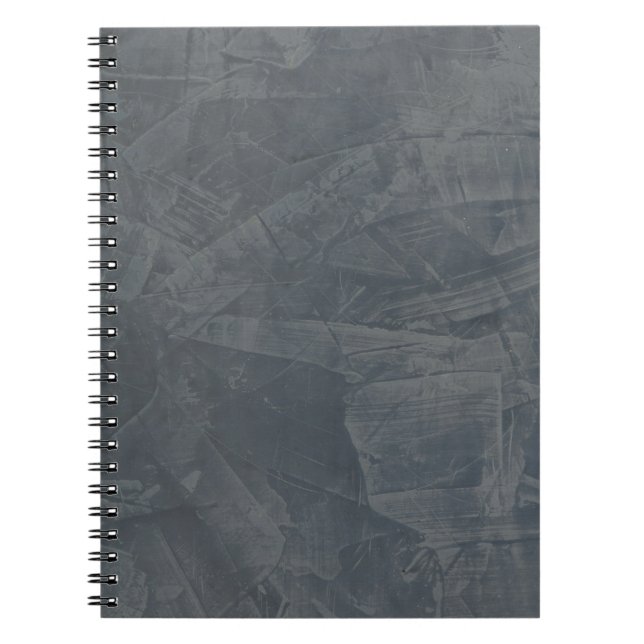 Caderno Espiral Cinza Sólido (Frente)