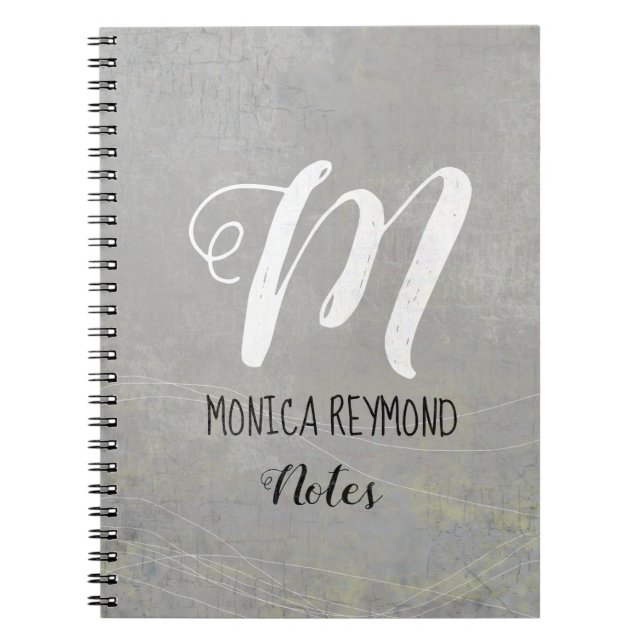 Caderno Espiral cinzas (Frente)