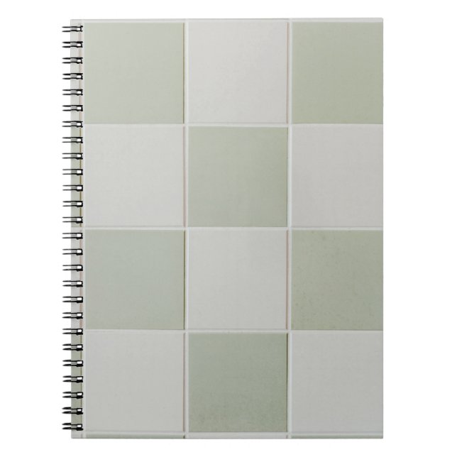 Caderno Espiral Cinzas e azulejos brancos (Frente)