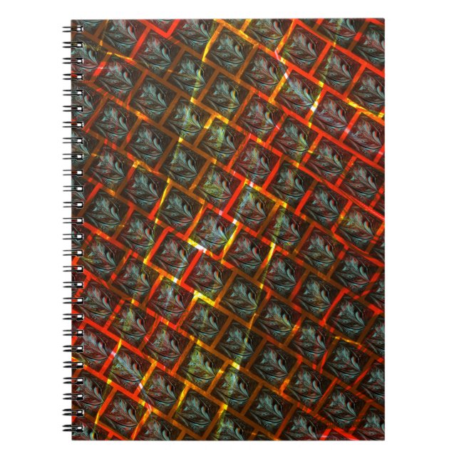 Caderno Espiral Cinzas "olhares enquadrados", esmaltes, quadrados  (Frente)