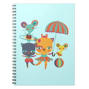 Caderno Espiral Circo Cuties