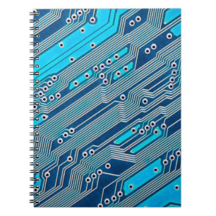 Caderno Espiral Circuito de fechamento do conselho de circuito ele