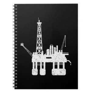 Caderno Espiral Circuito de perfuração de oceano Oilfield