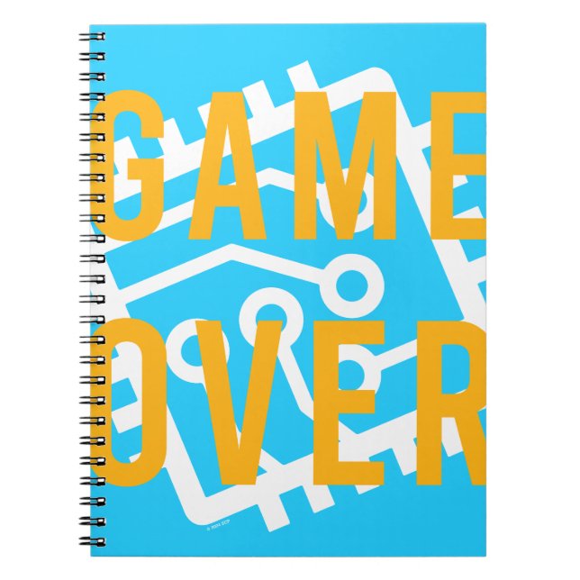 Caderno Espiral Circuito Digital Game Over (Frente)