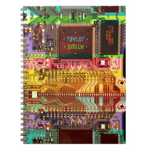 Caderno Espiral Circuito impresso técnico eletrônico PCB legal