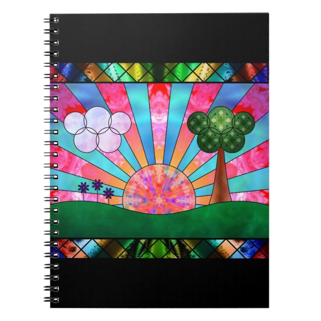 Caderno Espiral Círculo do Notebook Sol (Frente)