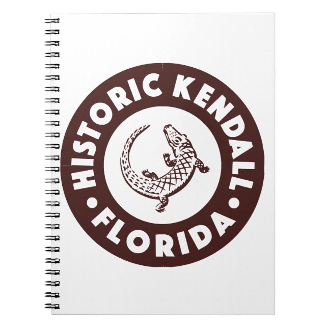 Caderno Espiral Círculo Kendall Flórida - Marrom (Frente)