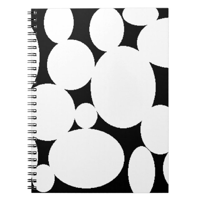 CADERNO ESPIRAL CÍRCULOS BRANCOS (Frente)