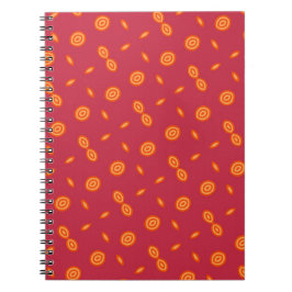 Caderno Espiral Círculos colorido, design anberry notebook