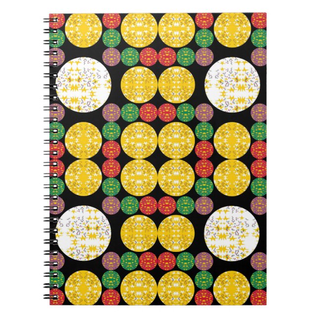 Caderno Espiral Círculos de Estrelas (Frente)