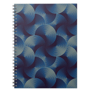 Caderno Espiral Círculos metálicos ilusão óptica, patamar sem cost