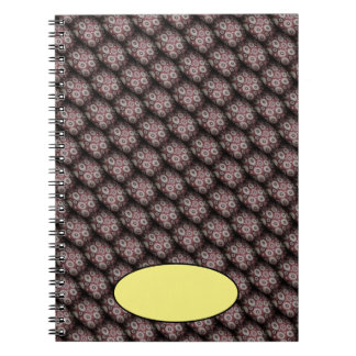 Caderno Espiral Círculos sombreados pretos