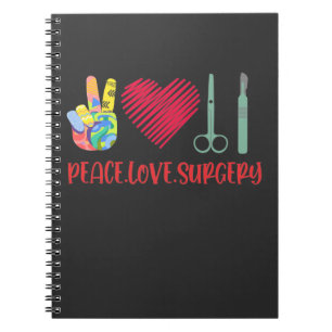 Caderno Espiral Cirurgia Engraçada Trabalho Médico Tecnológico