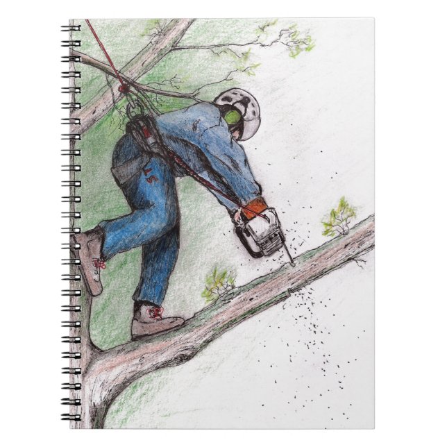 Caderno Espiral Cirurgião Árvore Arborista (Frente)