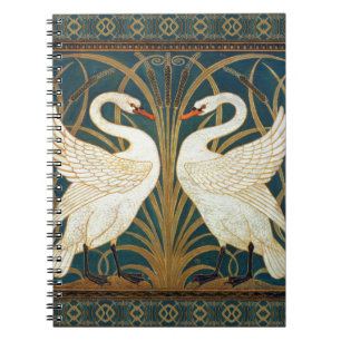 Caderno Espiral Cisne do guindaste de Walter, precipitação e art