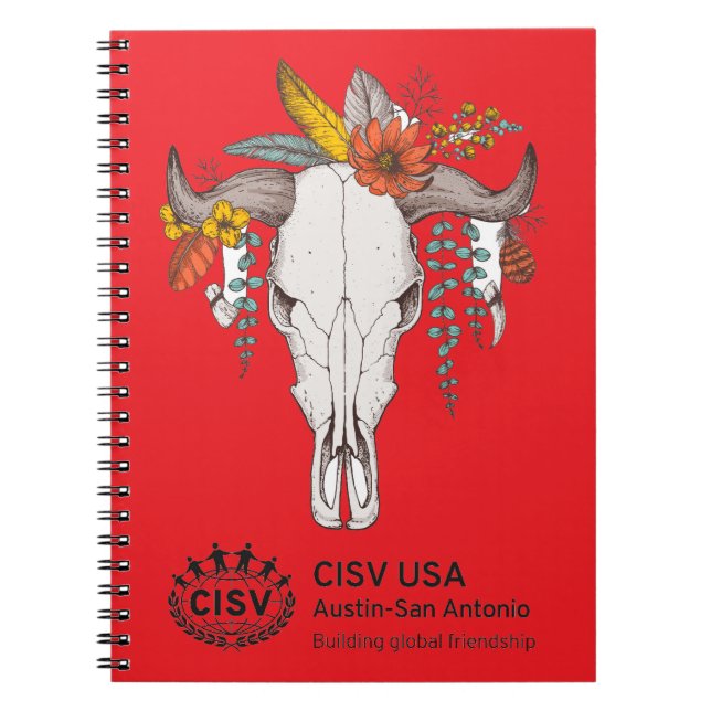 Caderno Espiral CISV Austin - Pecuária Decorativa (Frente)