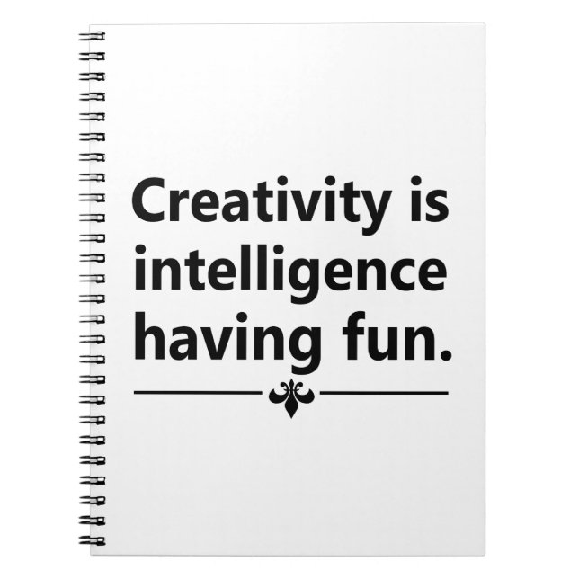 Caderno Espiral Citação da vida motivacional (Frente)