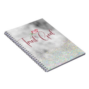 Caderno Espiral Citação de Deus de Confiança Inspiradora