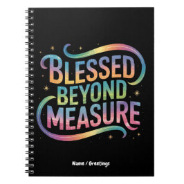 Caderno Espiral Citação de Inspiração Bíblica Além da Medida