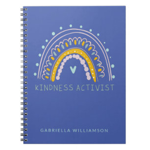 Caderno Espiral Citação de Inspiração e Gentileza Personalizada Fo